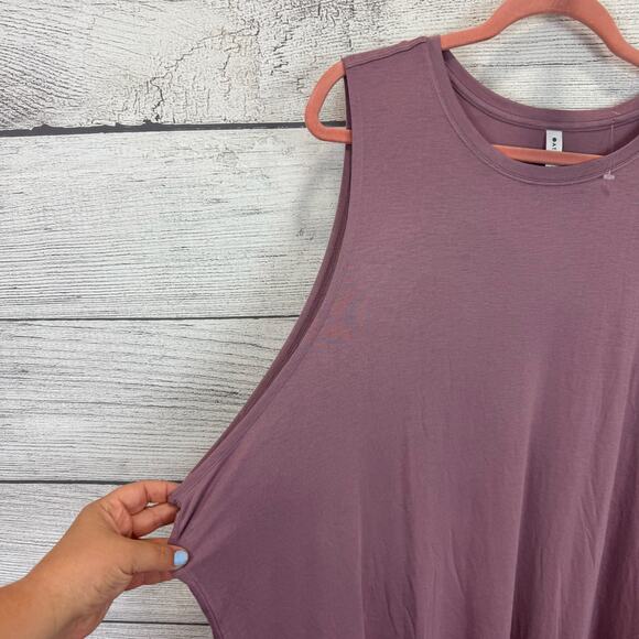Athleta Plus Size Active Cloud Light Mauve Purple Soft Muscle Tank Size 3X - Picture 2 of 6